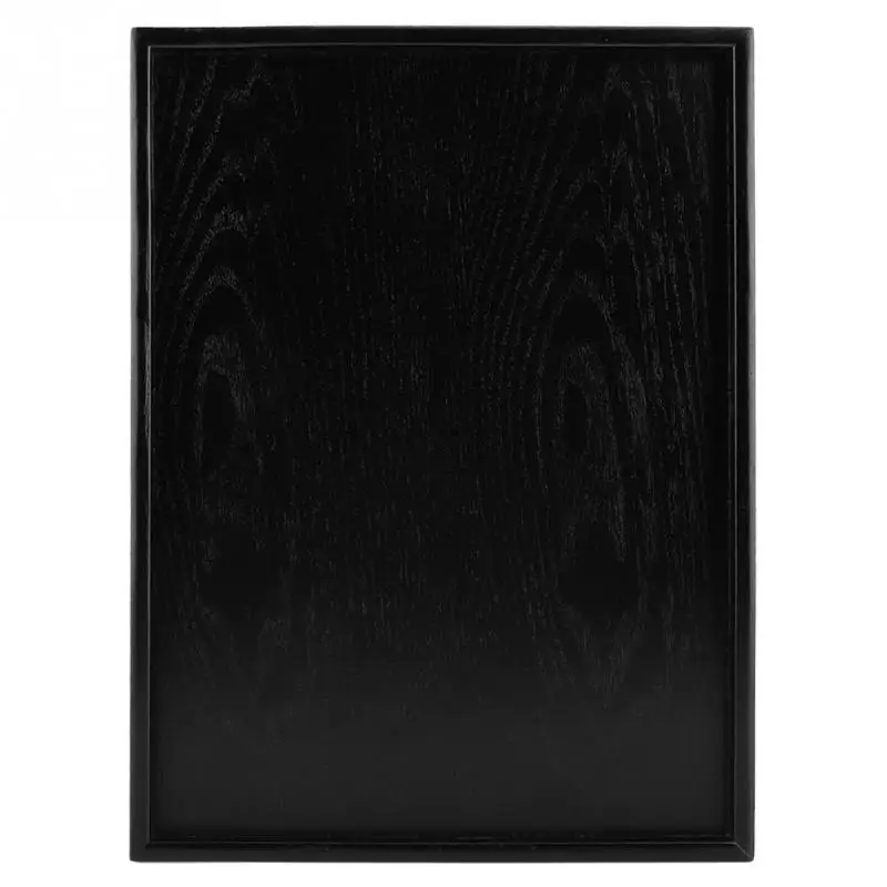 Tea Tray 5 Sizes Rectangle Wood Green Tea Board Puer Tea Trays Storage Cup Plate Kung Fu Serving Tray Accessories