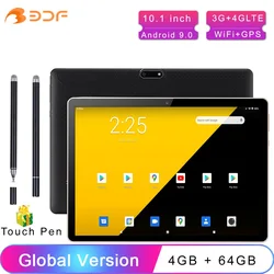 Tablette Pc Android 10.1 de 9.0 pouces, avec Octa Core, 4 go de RAM, 64 go de ROM, 3G, fonction appel téléphonique, double SIM, GPS, WiFi, Certification Google, nouveauté 