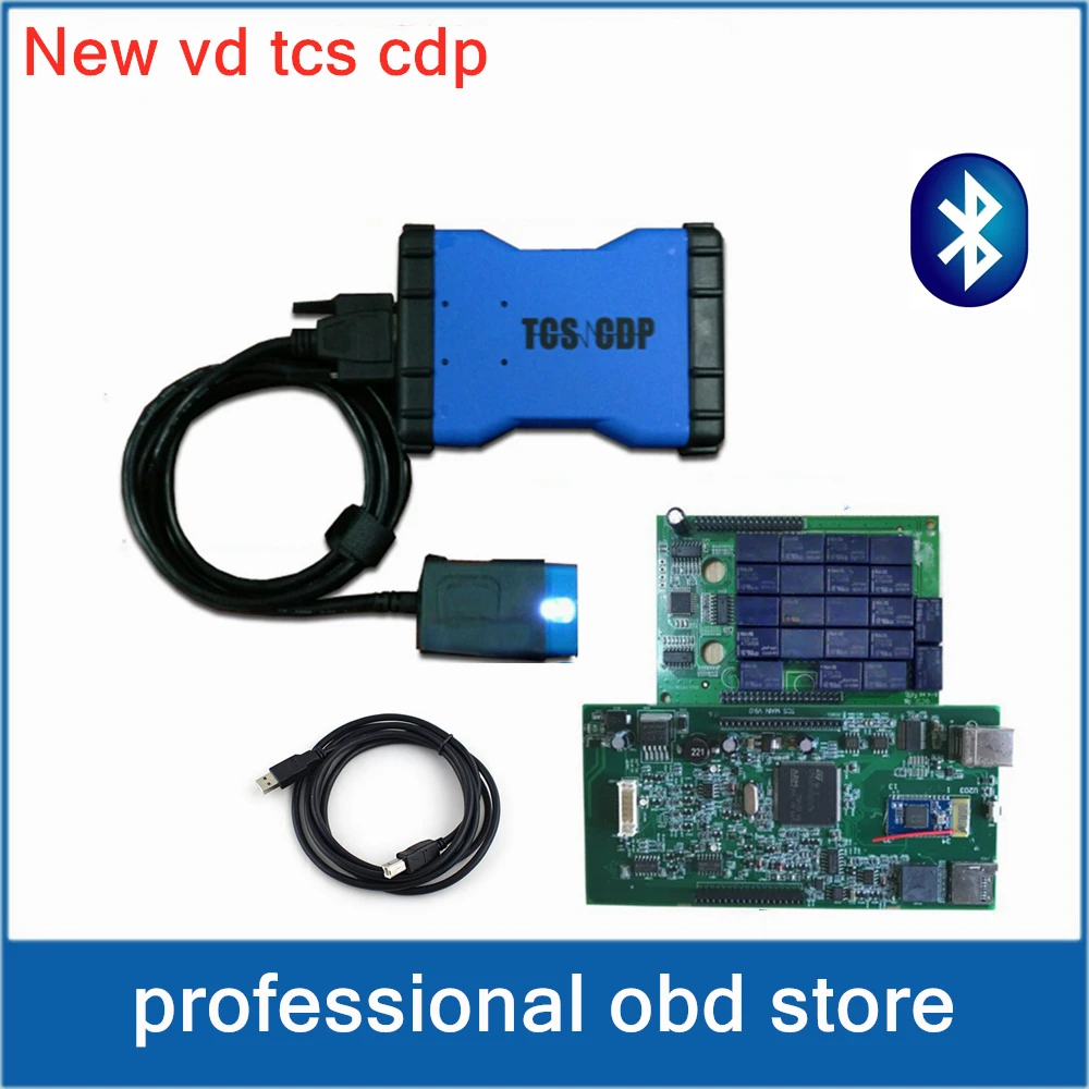 

2019 Sale! Latest 2016.0 Software have keygen ! VD TCS CDP PRO with Bluetooth scan for autocoms cars trucks obd diagnostic tool
