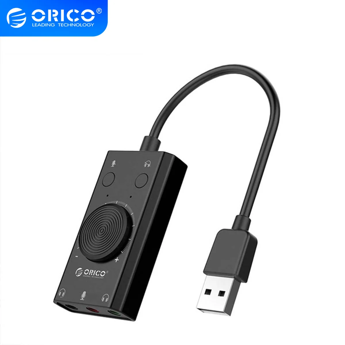 ORICO USB внешняя звуковая карта с двумя портами наушников 3 5 мм выход порта