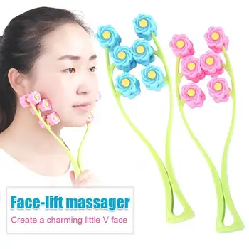 

For Thin Face Removal Chin Neck Slimming V Series Easy To Carry Easy To Use Makeup Tools Face Lifting Roller Massager