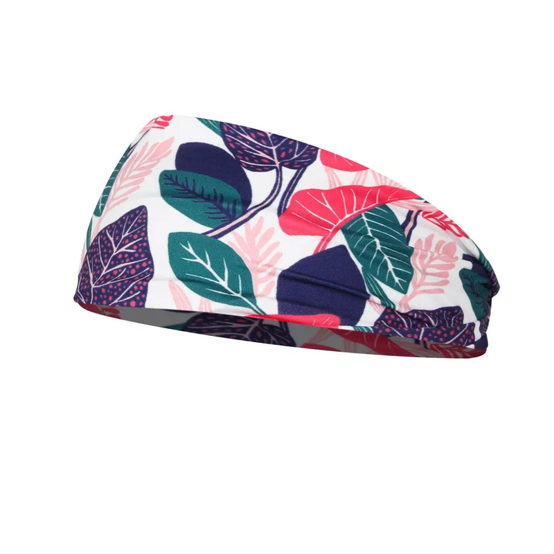 Bohemia Wide Stretch Women Headbands for women Turban Sports Boho Tie Dye Cycling Yoga Sport Headband Sweatband Head Sweat Bands 6