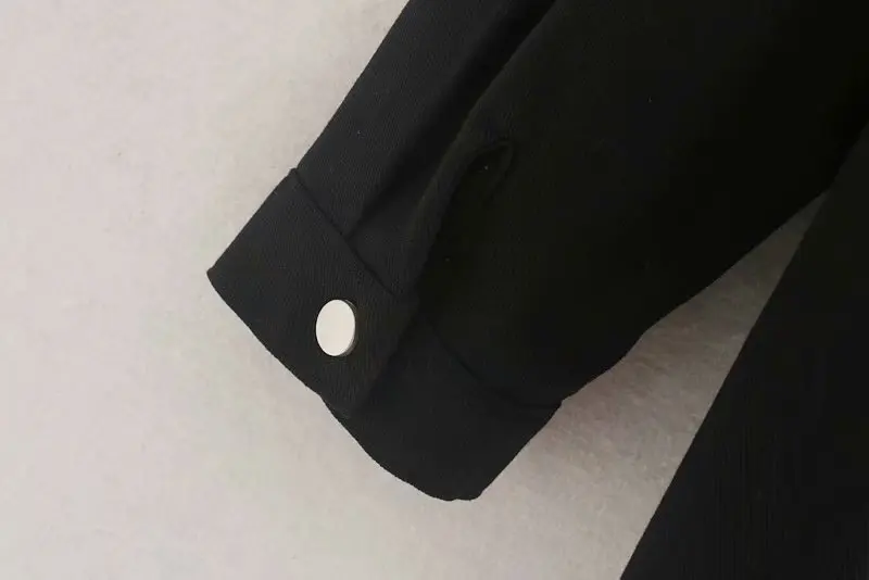 Осенне-зимняя винтажная черная клетчатая куртка пальто Женская Повседневная Свободная верхняя одежда шикарные куртки с карманами Топы женские Veste Femme
