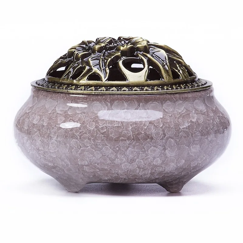 

Incense-n-Wish Ice Crack Porcelain Incense Burner SET Zen Buddhist Aroma Stove Home Yoga Decorative Air Purifier Dropshipping