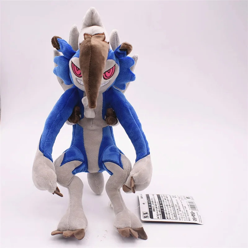 Original Pokemon Movie Cartoon Character Blue Lycanroc Plush Toy 30cm Birthday Presents For The Doll