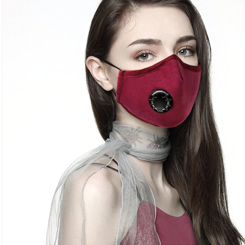 

PM2.5 Anti Pollution Mask Dust Respirator Washable Reusable Masks Cotton Unisex Mouth Muffle for Allergy/Asthma/Travel/ Cycling