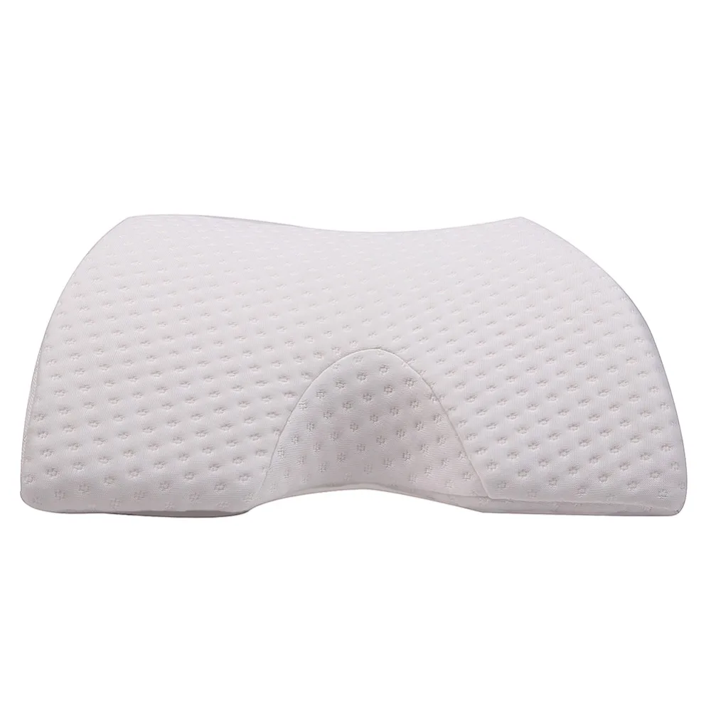 Durable Multifunction Memory Foam Pillow Cervical Neck Pillow for Sleeping, U shaped Ice Silk Fabric Arched Office Rest Pillow