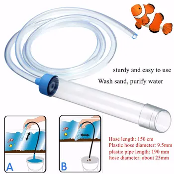 

Fish Tank Aquarium Gravel Cleaner Syphon Vacuum Water Changer Pump Siphon Hose J8 #3