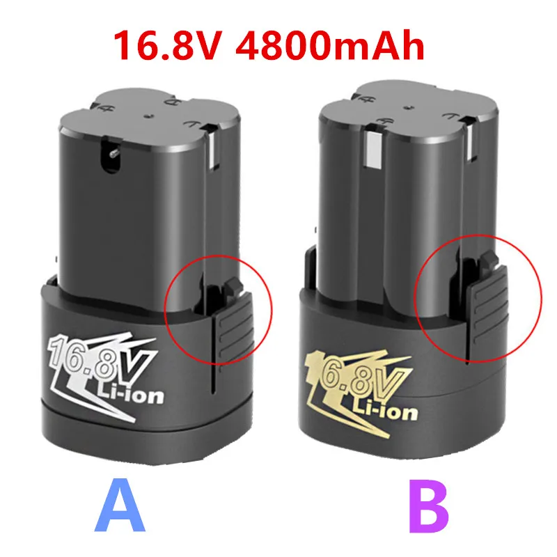 

New 16.8v 4800mAh Universal Rechargeable Lithium Battery For Power Tools Electric Screwdriver Electric drill Li-ion Battery
