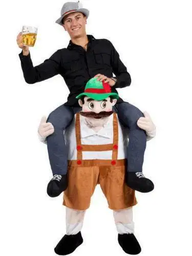 Carry Bavarian Beer Guy Ride On Me Октоберфест талисман маскарадный костюм реклама карнавал Хэллоуин Рождество Пасха