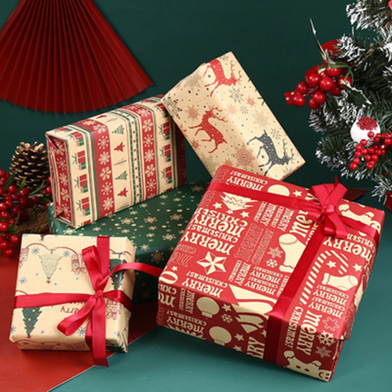 Cartoon Christmas Wrapping Paper | Decorative Gift Wrapping Paper -  Christmas Gift - Aliexpress