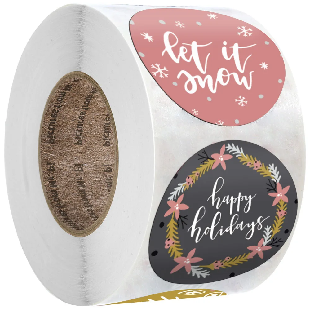 50-500 Uds. De pegatinas de Navidad dibujos animados Paquete de tarjeta de regalo Paquete de fiesta 8 estilos sellado de etiquetas suministros de decoraciones para fiestas para chico de recompensa