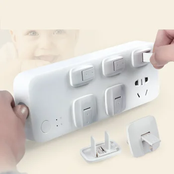

Baby Safety Power Socket Plastic Solid Color Electrical Outlet Guard Anti Electric Plugs Chiliren Protector Cover Child Safety