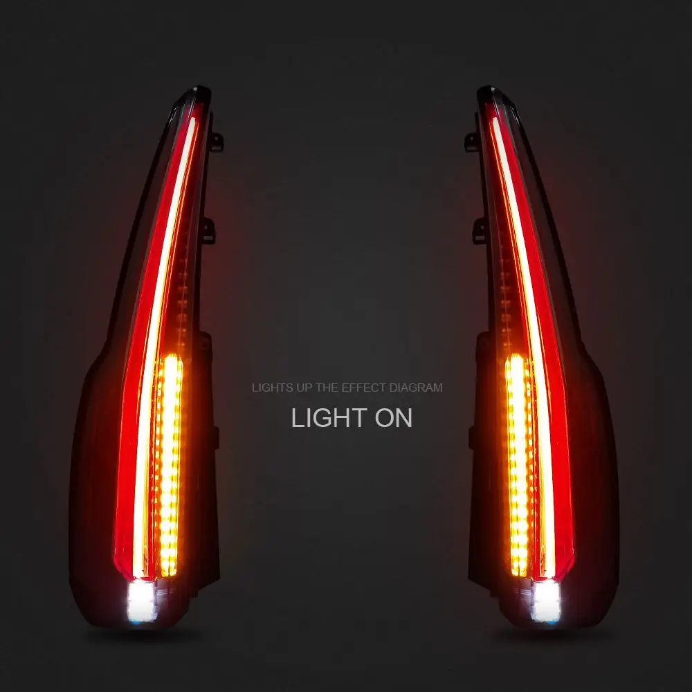 VLAND завод для автомобиля задний фонарь для Yukon светодиодный задний светильник с поворотным сигналом+ DRL+ задний светильник+ тормозной светильник