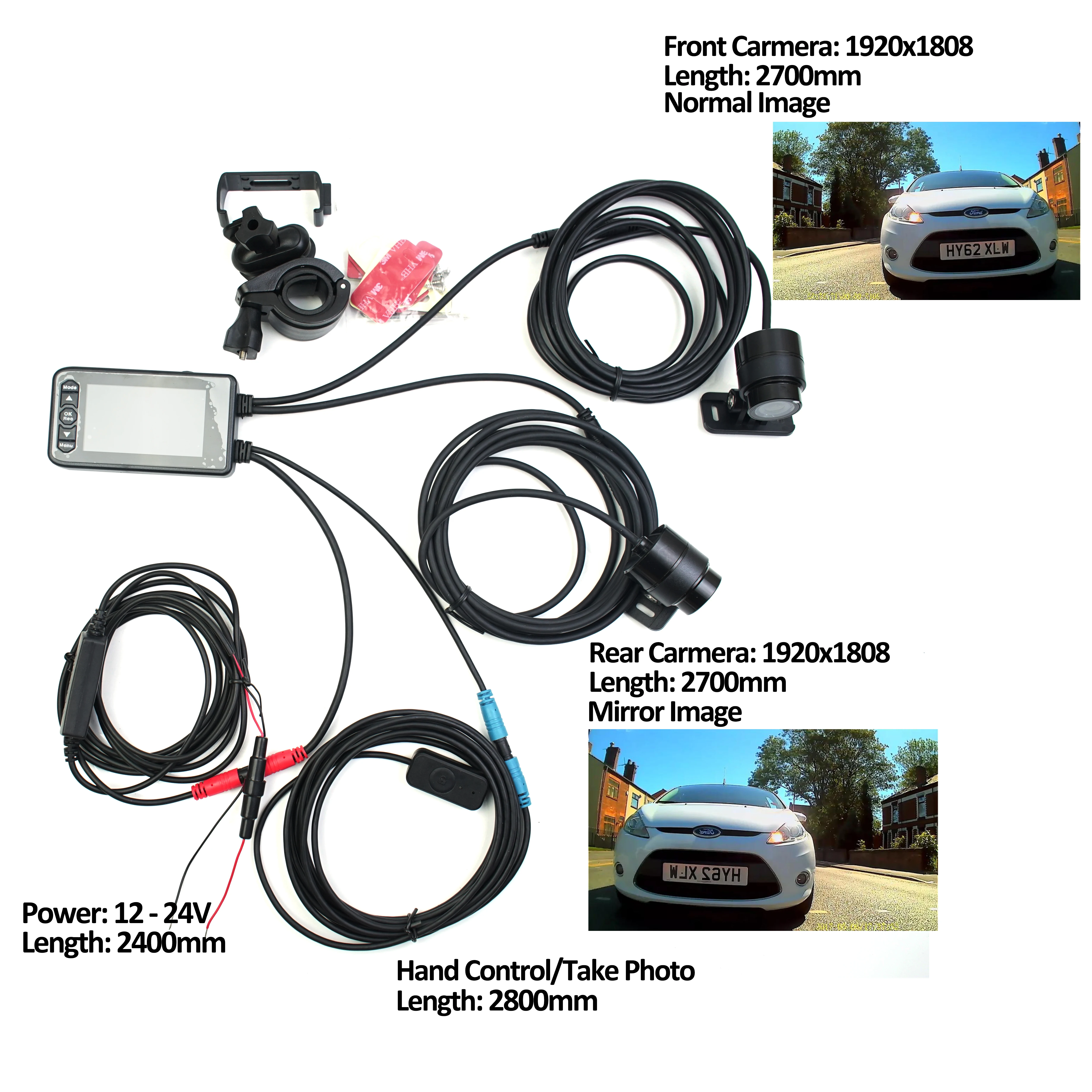  WIFI FHD HD Anti-shake 1080P Moto Camera Motorcycle DVR Front Rear Dual Driving Video Recorder Dash