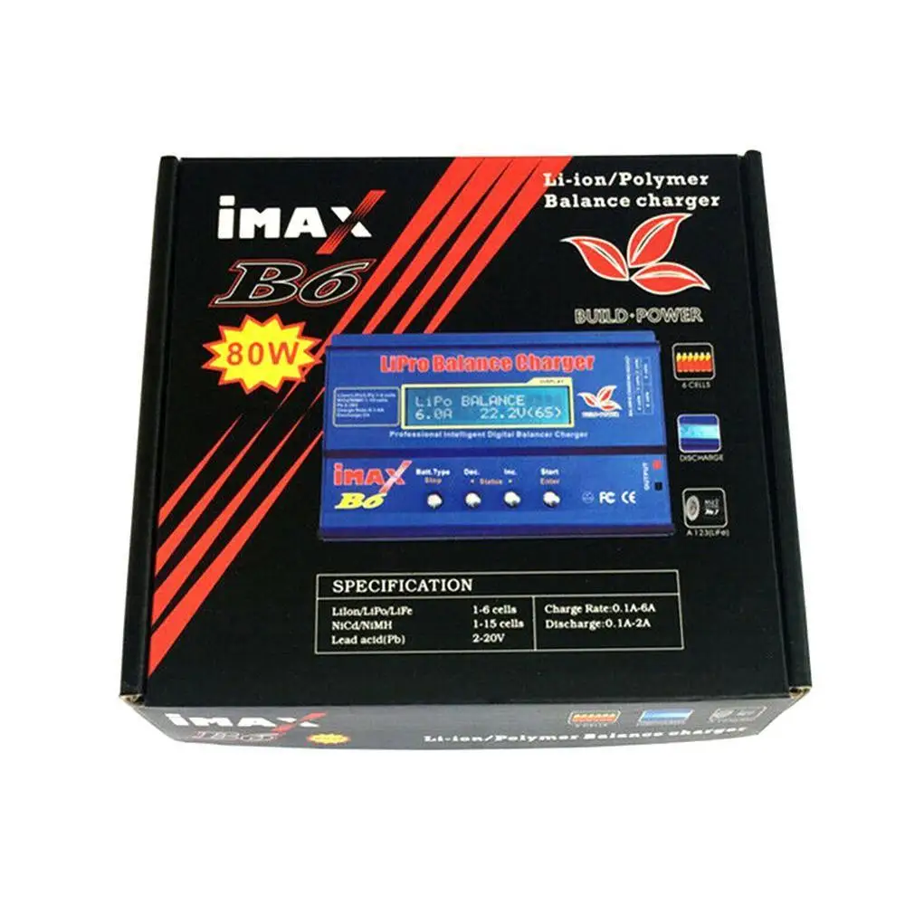 iMAX B6 Lipro NiMh Li-Ion Ni-Cd RC батарея баланс цифровой зарядное устройство Dis зарядное устройство интеллектуальное зарядное устройство