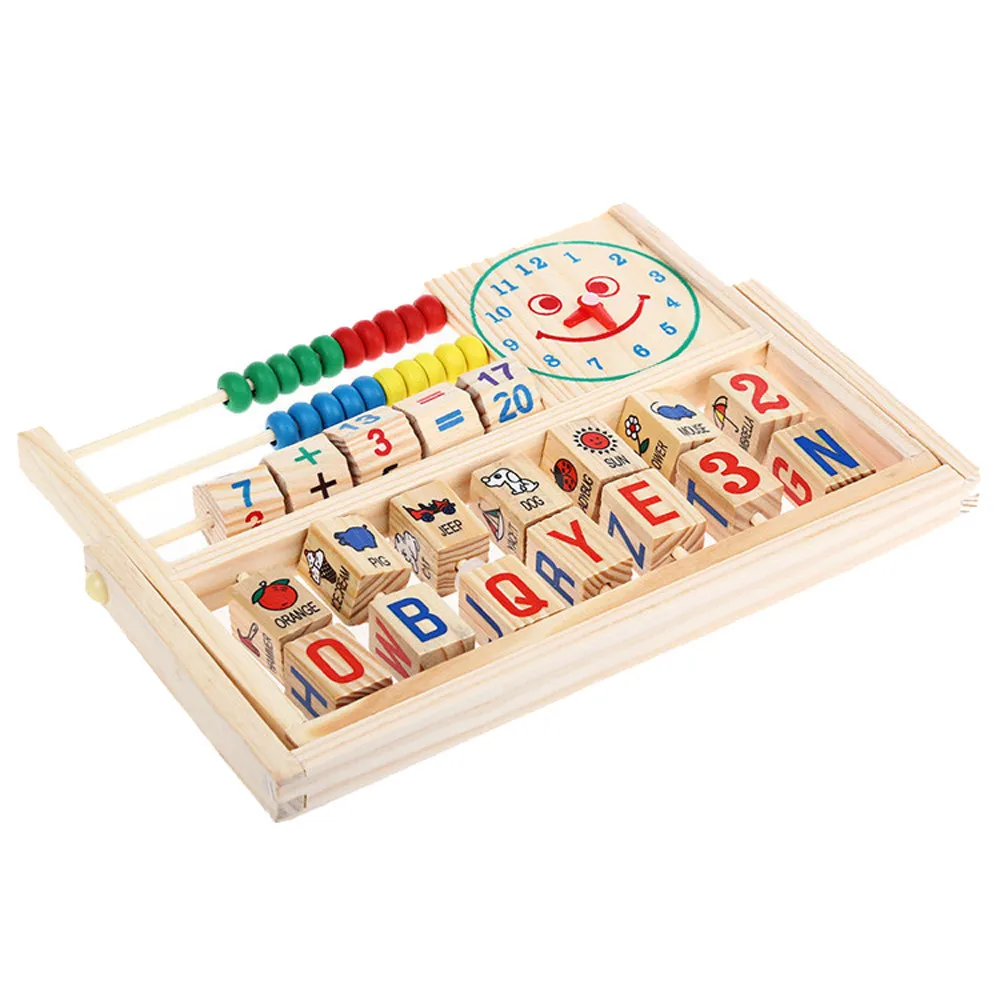 Детские Обучающие Развивающие универсальные Лоскутные Abacus деревянные игрушки детские развивающие Обучающие игрушки веселые игры математика