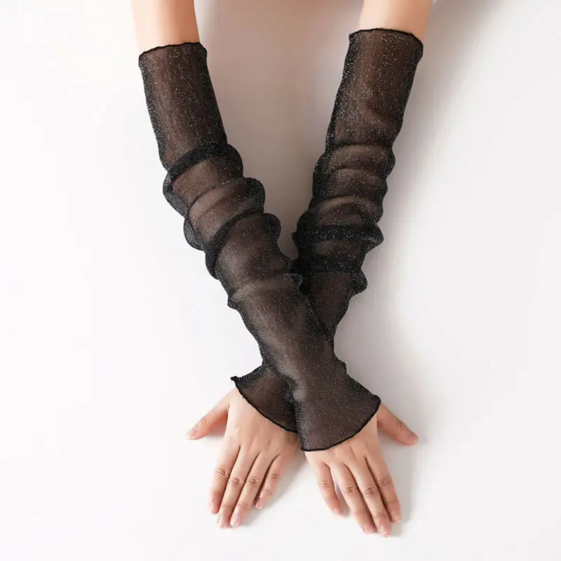 

2019 Cooling Mesh Lace Arm Sleeves Compression Protection Cover Tennis Basketball Bike Cycling Sport Driving 1PC