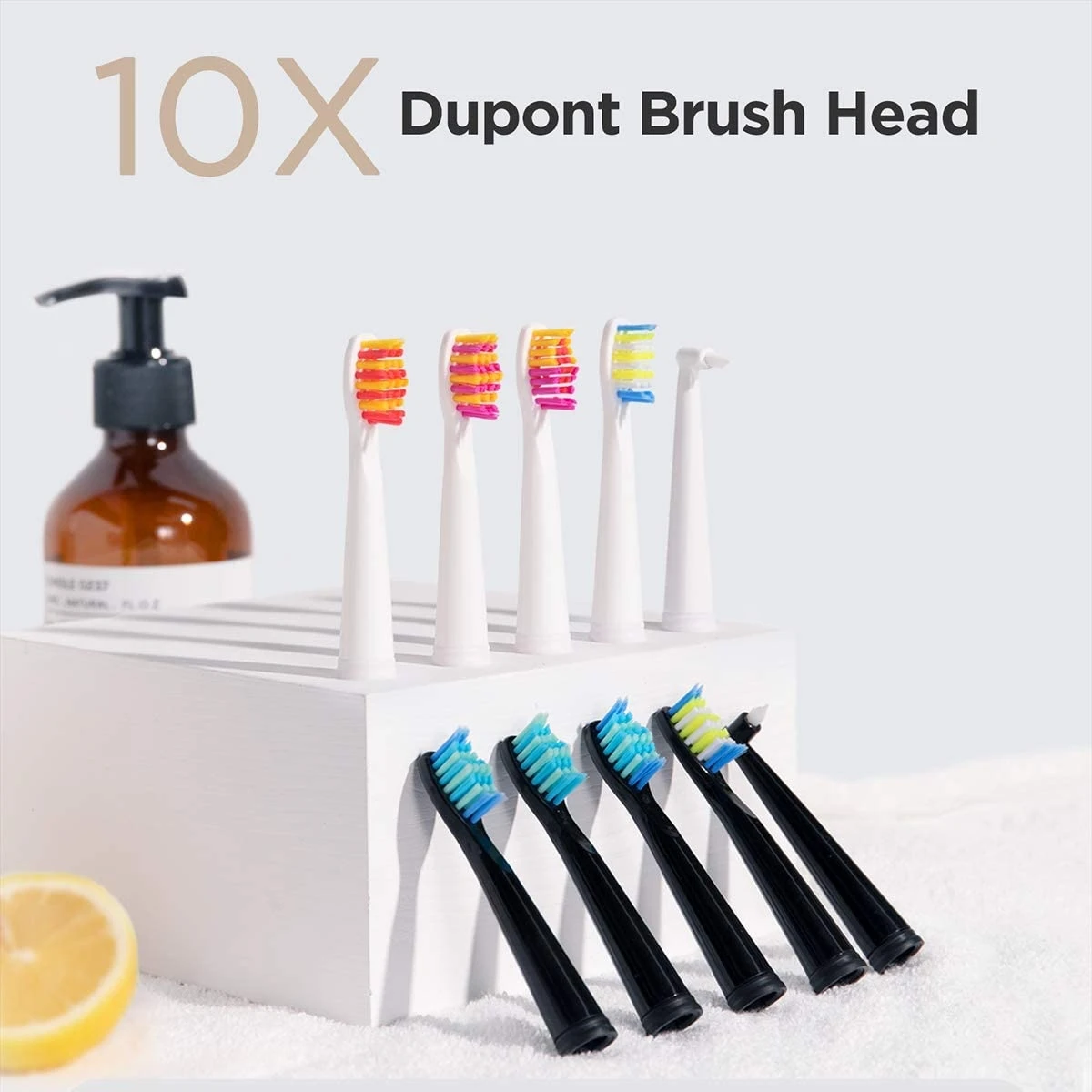 Electric Toothbrush Fairywill Sonic Electric Toothbrushes for Adults Kids 5 Modes Smart Timer Rechargeable Whitening Toothbrush with 10 Brush Heads
