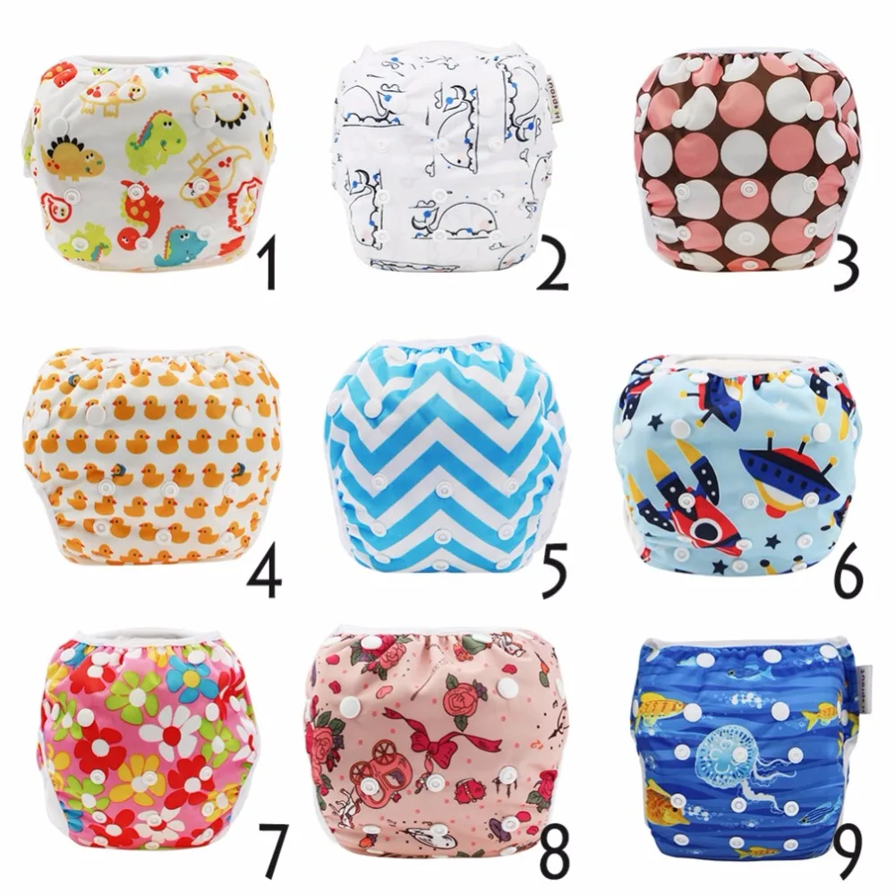 27 Colors Unisex Waterproof Adjustable Pool New Diaper Lbs Pool Cover Swim Pant Reusable Swim 10-40 Diaper Baby Washable