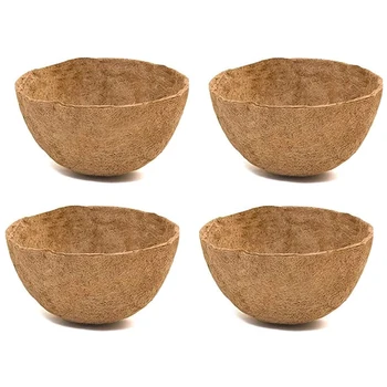 

Coco Liners for Planters 14 Inch,4PCS Circle Replacement Plant Basket Liners Coco Fiber Liner for Hanging Basket