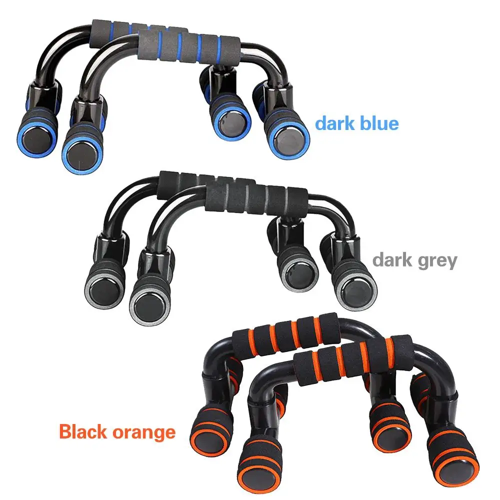 

2pcs Push up Stand Bar Fitness Stands I-Type Handles Sponge Grip Bars Gym Muscle Training Pushup Chest Trainer Body Building