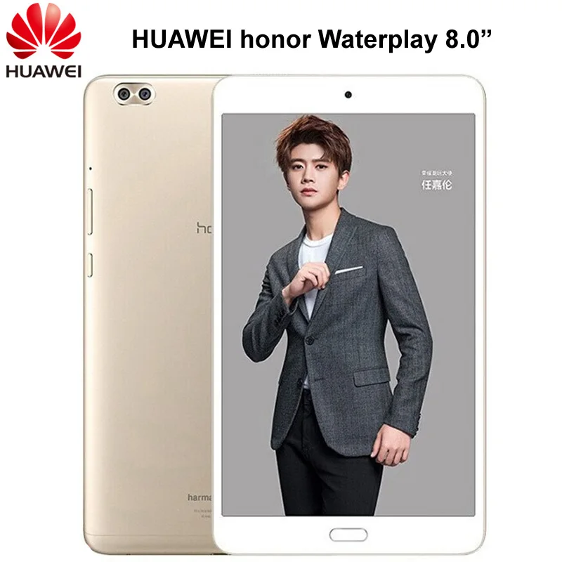 8,0 дюймов huawei Honor Waterplay, 4 Гб ОЗУ, 64 Гб ПЗУ, Android 8,0, четыре ядра, 4G LTE, планшетный ПК, поддержка типа C, OTG, отпечаток пальца, Mediapad