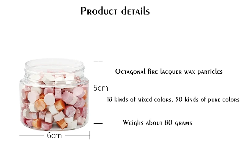 180pcs Octagonal Wax Beads Retro Stamp Sealing Wax DIY Wedding Birthday Invitation Seal Wax Handmade Decorative wax seal stamp