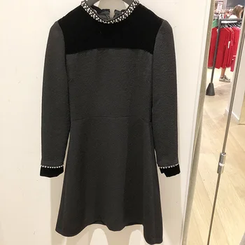 

French Elegant Noble Rhinestone Collar Simple Women's Wear Dress Men R2h