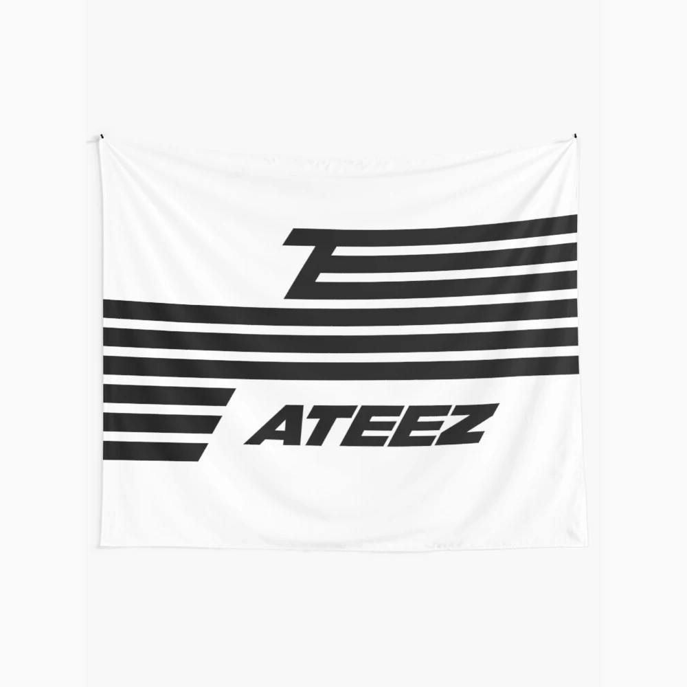 Ateez Flag Tapestry Wall Hanging Dorm Decor Blanket Wall Cloth