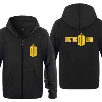 

DOCTOR WHO Sweatshirts Men 2018 Mens Zipper Hooded Fleece Hoodies Cardigans