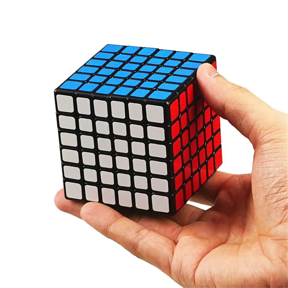 ShengShou ChuanQi 6x6x6 черный соревновательный пазл волшебный куб безопасный АБС быстрый ультра-Гладкий скоростной Твист Головоломка Куб 6x6 детские игрушки подарок