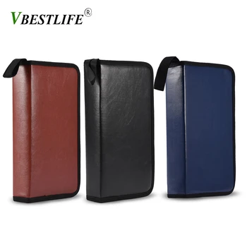 

80 Disc Carry Box Holder Package Car Storage Bag Case Large Portable PU Leather porta CD DVD VCD Storage Case packaging holder