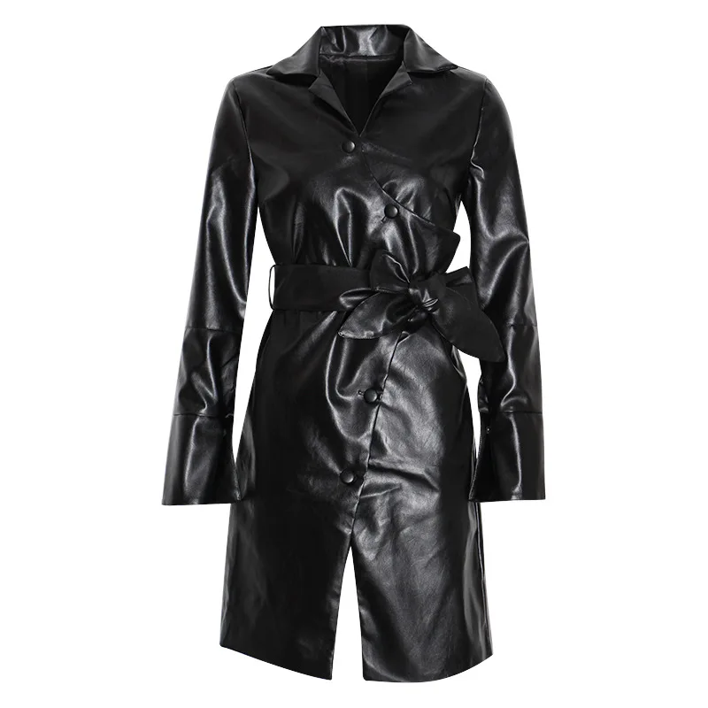 Женская куртка из искусственной кожи OMIKRON, модная, яркие цвета, черная, мотоциклетная куртка, короткая, искусственная кожа, Байкерская, мягкая, длинная, женская
