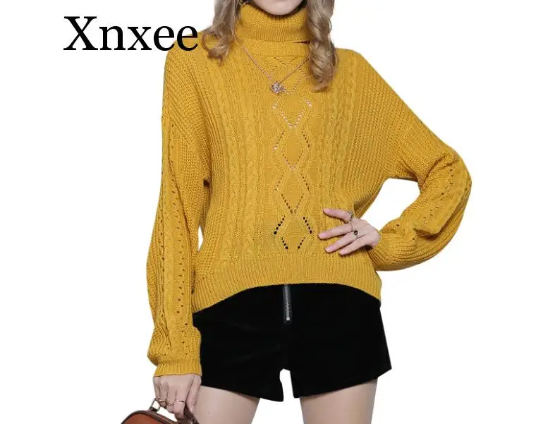 

2020 Sweet Sweater Solid Color Twisted Flowers Long Sleeve Knitting Sweater