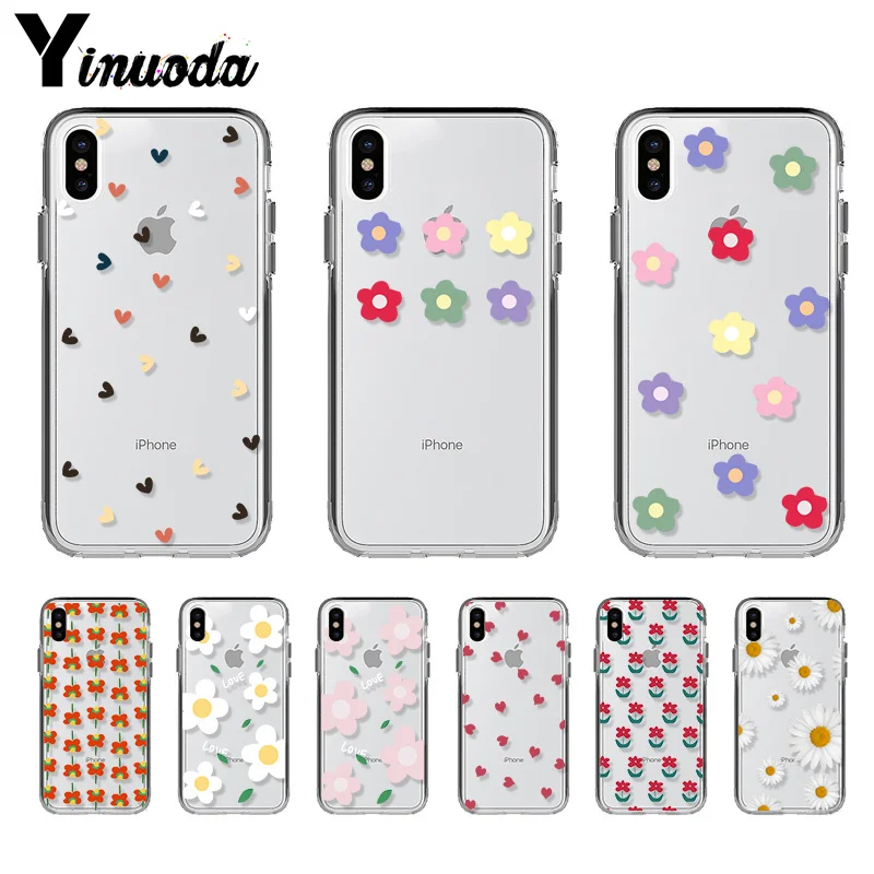 11pro MAX летний цветочный маленький чехол для телефона с ромашками Модный iPhone 7 6s 8plus