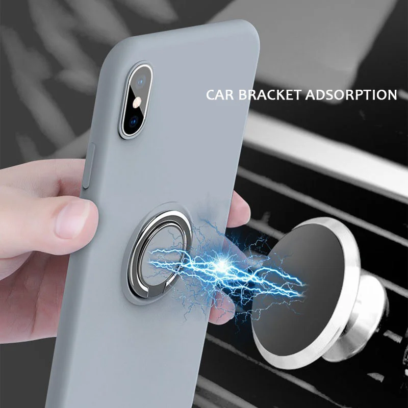 Мягкий силиконовый Жидкий чехол для телефона автомобильный держатель Xiaomi Redmi note 8