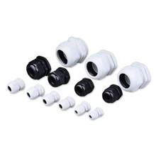 10 шт Черный IP68 PG7 для 3-6,5 мм PG9 PG11 PG13.5/16/19/21В/25/29/36 жильный кабель CE Водонепроницаемый нейлон Пластик кабельный сальник для герметизации провода соединителя