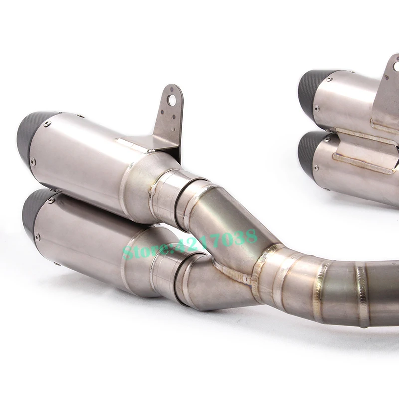 Full System Motorcycle Exhaust Modified Muffler Titanium Alloy Front Middle Link Pipe For Kawasaki Z1000 ABS Z1000SX 2010 - 2019 - Image 3