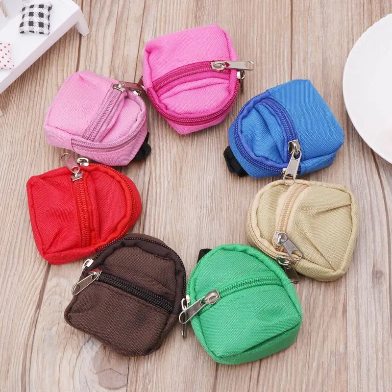 

2019 new Doll Backpack Bag Accessories Mini Barbie Toys BJD Cute Children Gifts 7 Colors 19QF