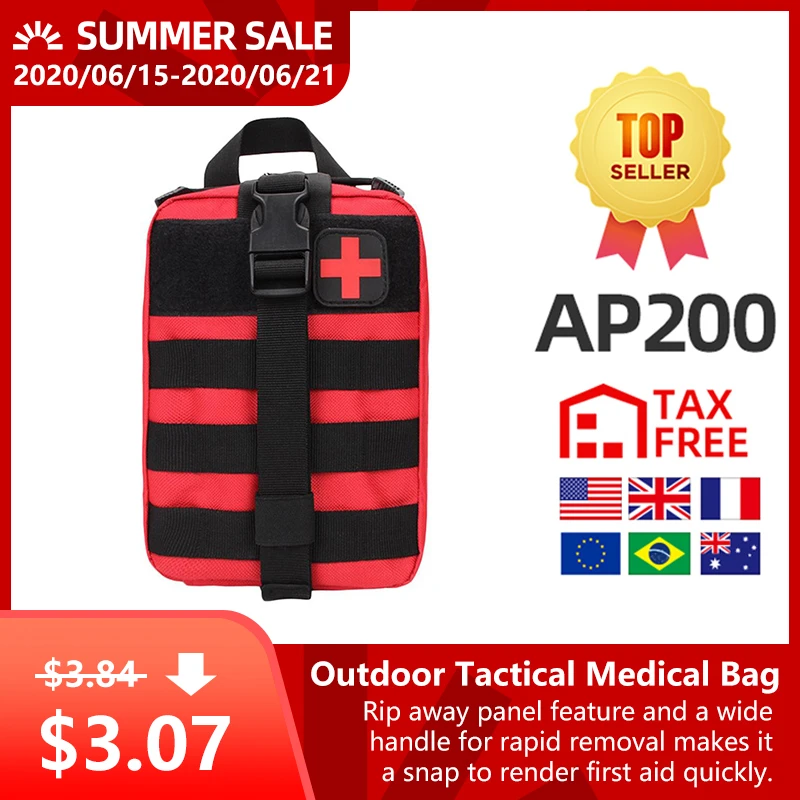 2020 NEW Outdoor Travel First Aid Kit Camping Bag Emergency Case Tactical Waist Pack Camping Climbing Bag Survival Kits