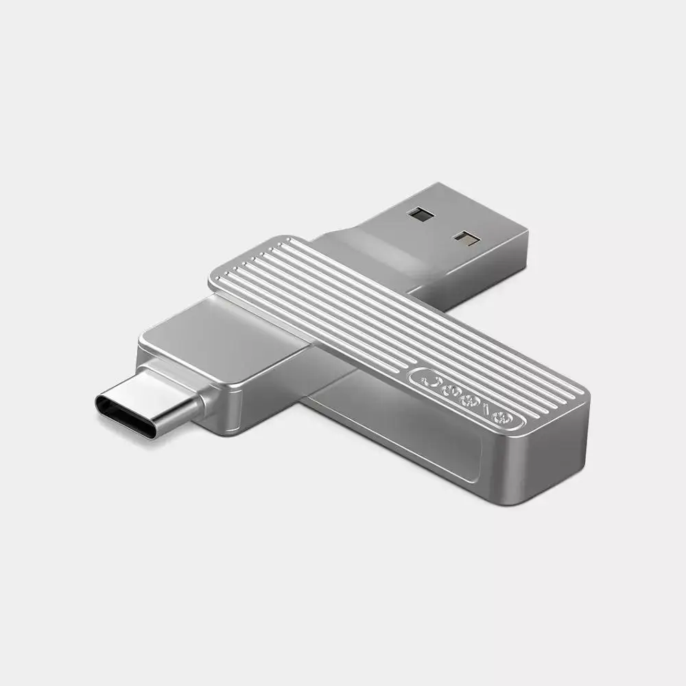 Xiaomi Jessis U диск 32 Гб 64 Гб 128 ГБ рекордер тип-c двойной USB флеш-накопитель OTG USB 3,1 USB флешка для телефона планшета ПК MAC - Цвет: Type-CXUSB 128GB