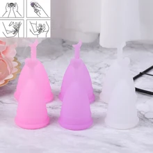 

Medical Grade Silicone Menstrual Cup Feminine Hygiene Reusable Women Health Period Cup 1Pcs Menstrual Lady Cup S/L Sizes