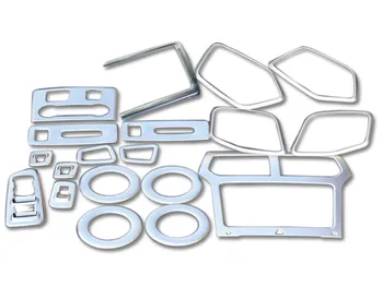 

For Ford Explorer 2011 2012 2013 2014 ABS Chrome Interior Decorative Cover Trim 19pcs