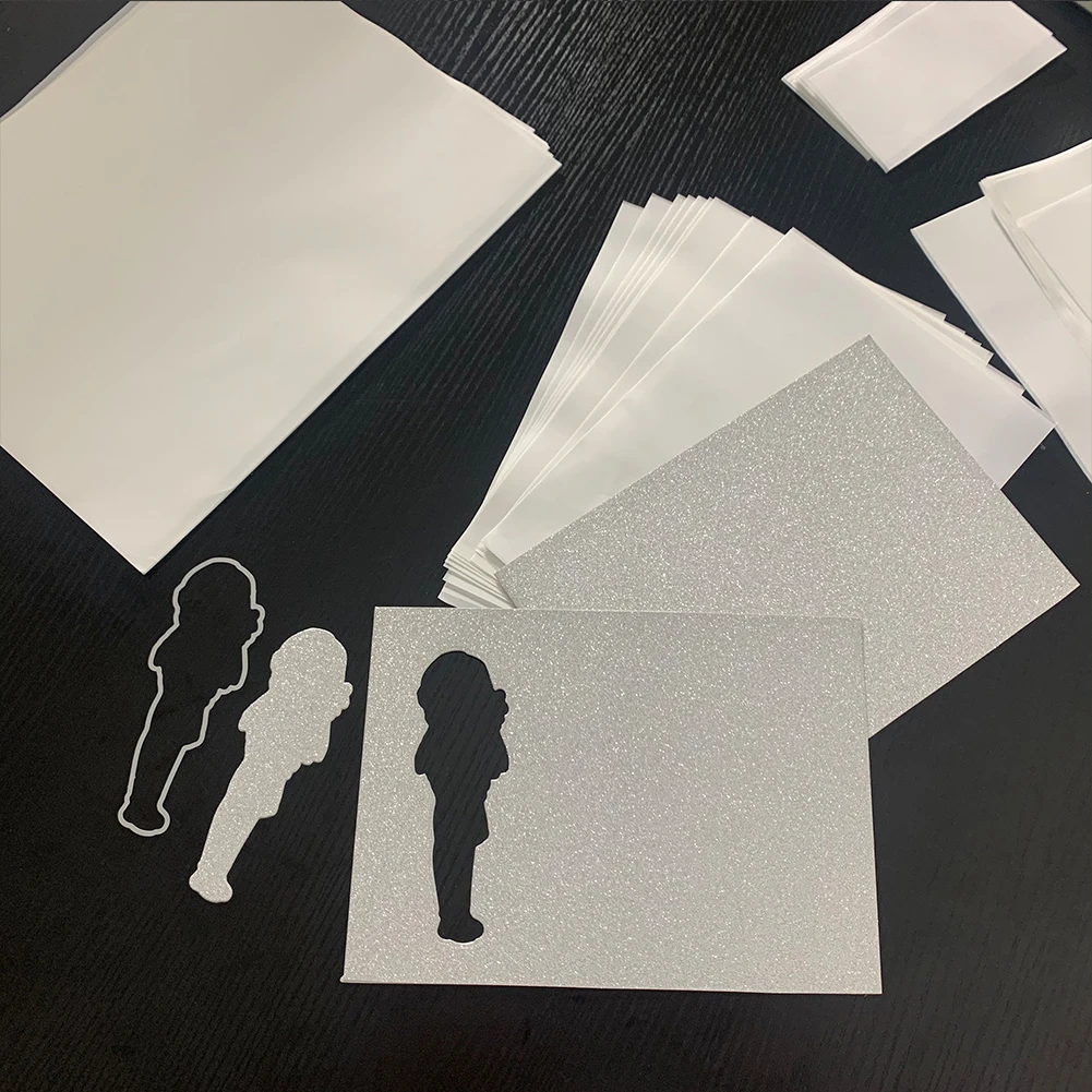 10pcs 6*6/2.5*4.75 inch Clear Double Sided Adhesive Sheets Sticker Glue for Card Making Supplies Embellishments Accessories
