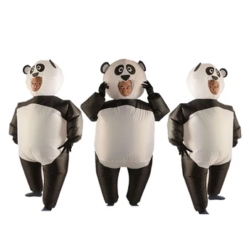 

Pack of 3 Adult Inflatable Costume Panda Suit with Gloves Masquerade Cosplay Party Fat Clothes