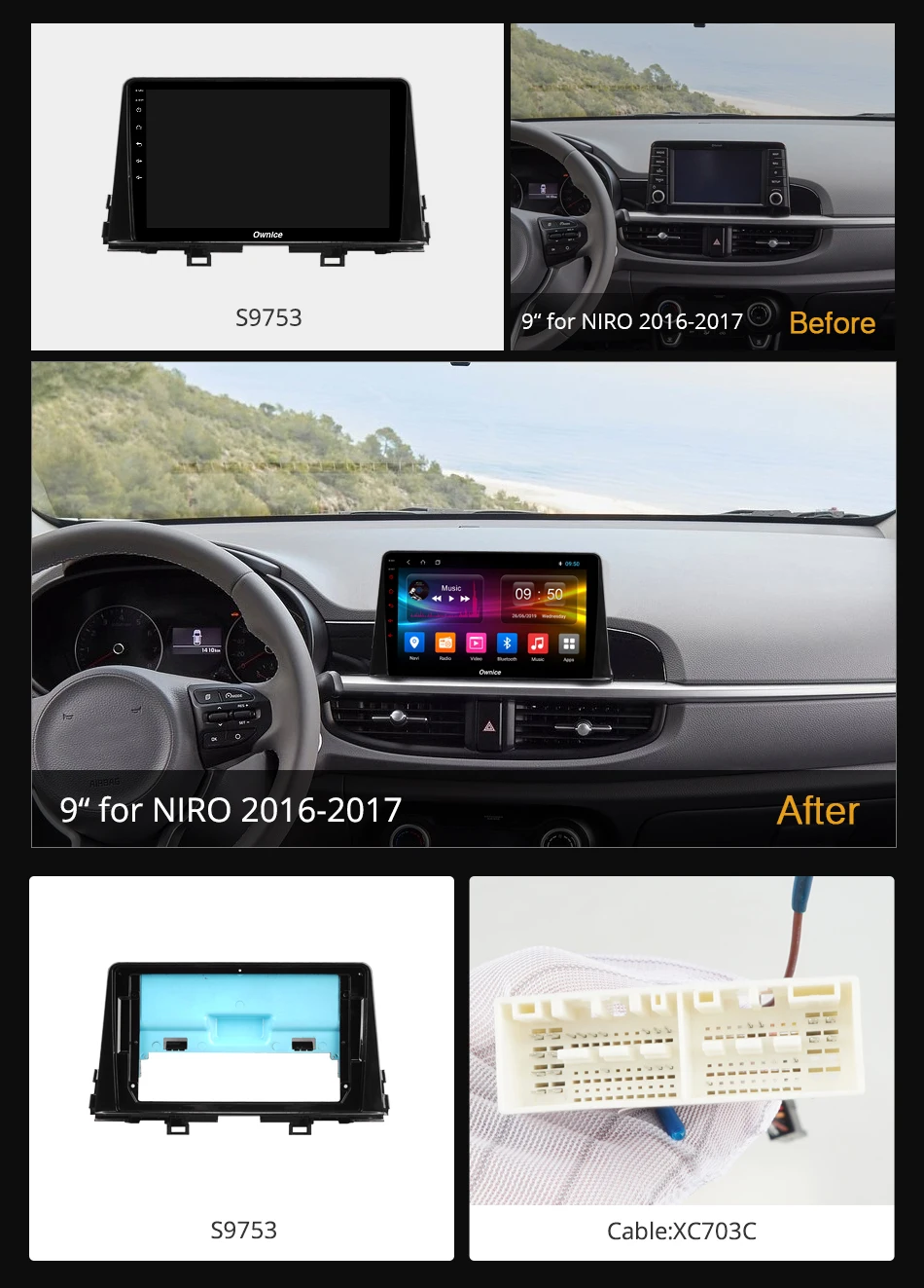 Ownice K3 K5 K6 Ocat Core Android 9 0 автомобильный DVD для Kia Picanto 2016 2018 & Morning 2017 DSP 4G SPDIF радио