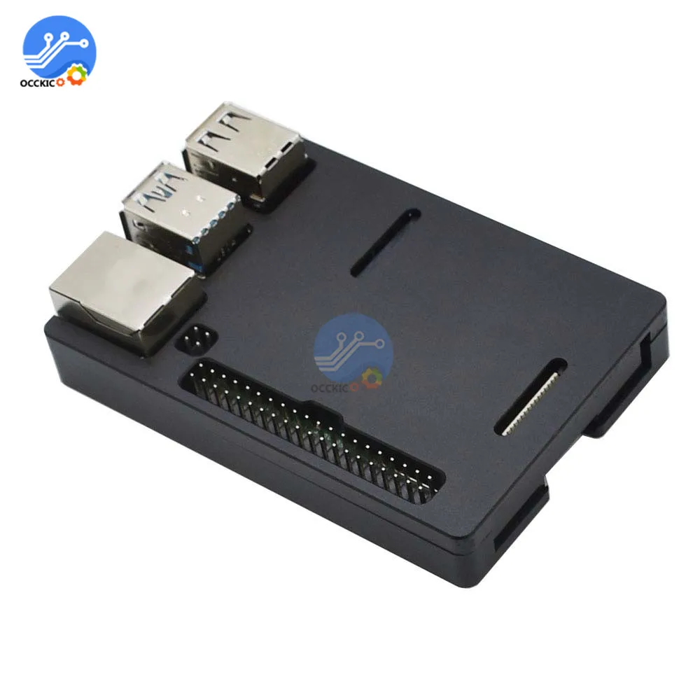 Raspberry Pi 4B корпус коробка из алюминиевого сплава RPi 4 Модель B Plus корпус черный серебристый для Raspberry Pi 4B