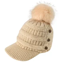 Jaycosin, зимняя, высококачественная, унисекс, элегантная, теплая, одноцветная, уличная, толстая, вязаная шапка, удобная, Вязанная, шапочка, шапка s 126#10