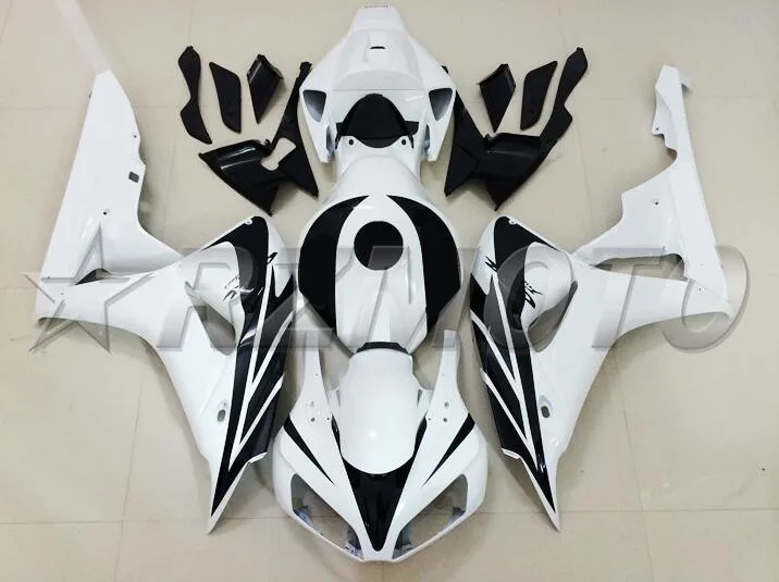 Топ литья под давлением ABS Полный комплект обтекателя Подходит для Honda CBR1000RR 06 07 2006 2007 1000RR Обтекатели горячий черный белый BR